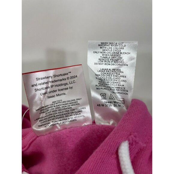 Strawberry Shortcake Hoodie & Sweatpants Set Womens Small Pink - Picture 13 of 16